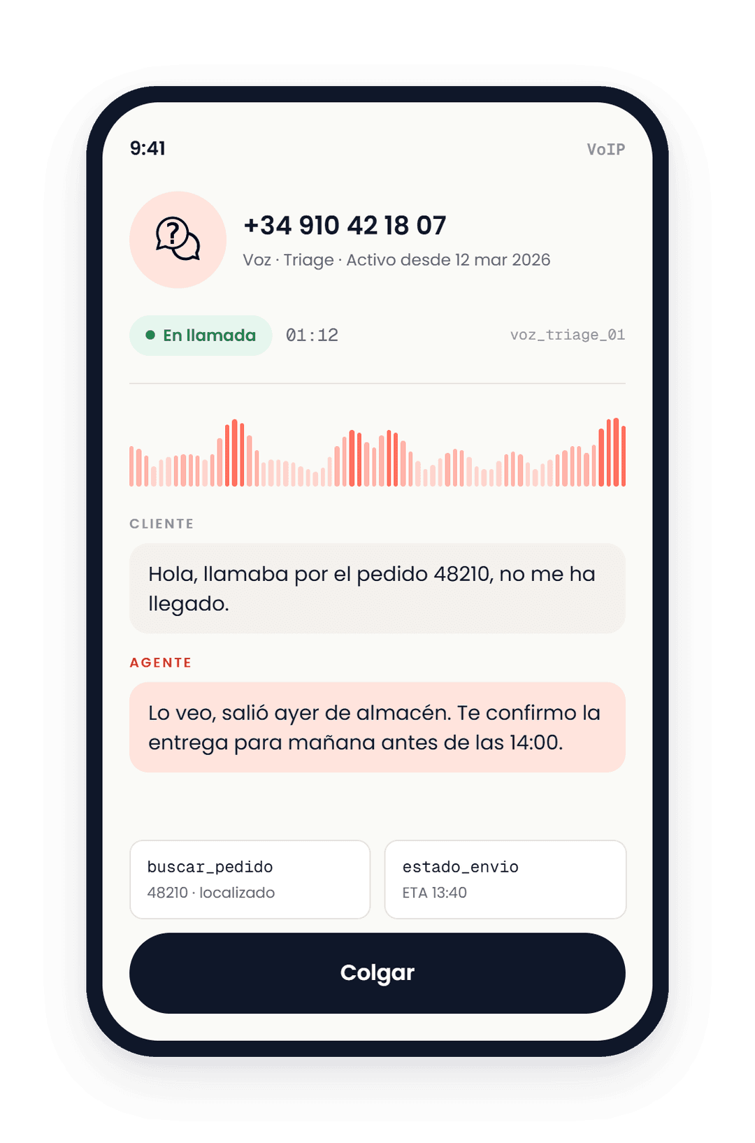 Grabación, transcripción y monitorización en tiempo real