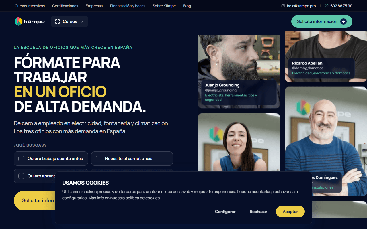 Kämpe homepage