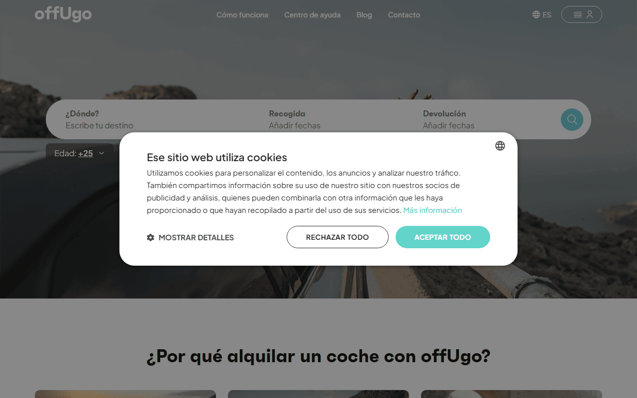 Offugo homepage