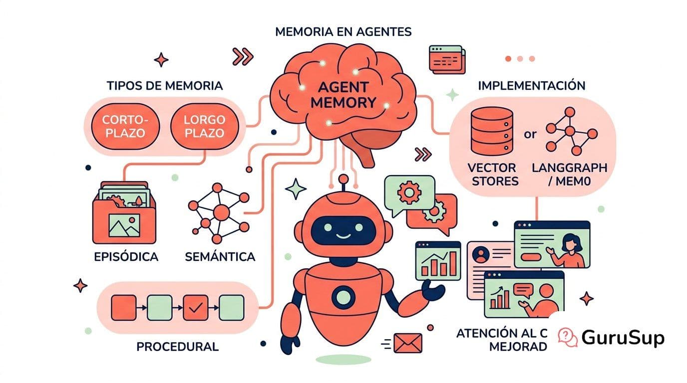 Memoria en agentes de IA: tipos y cómo funciona