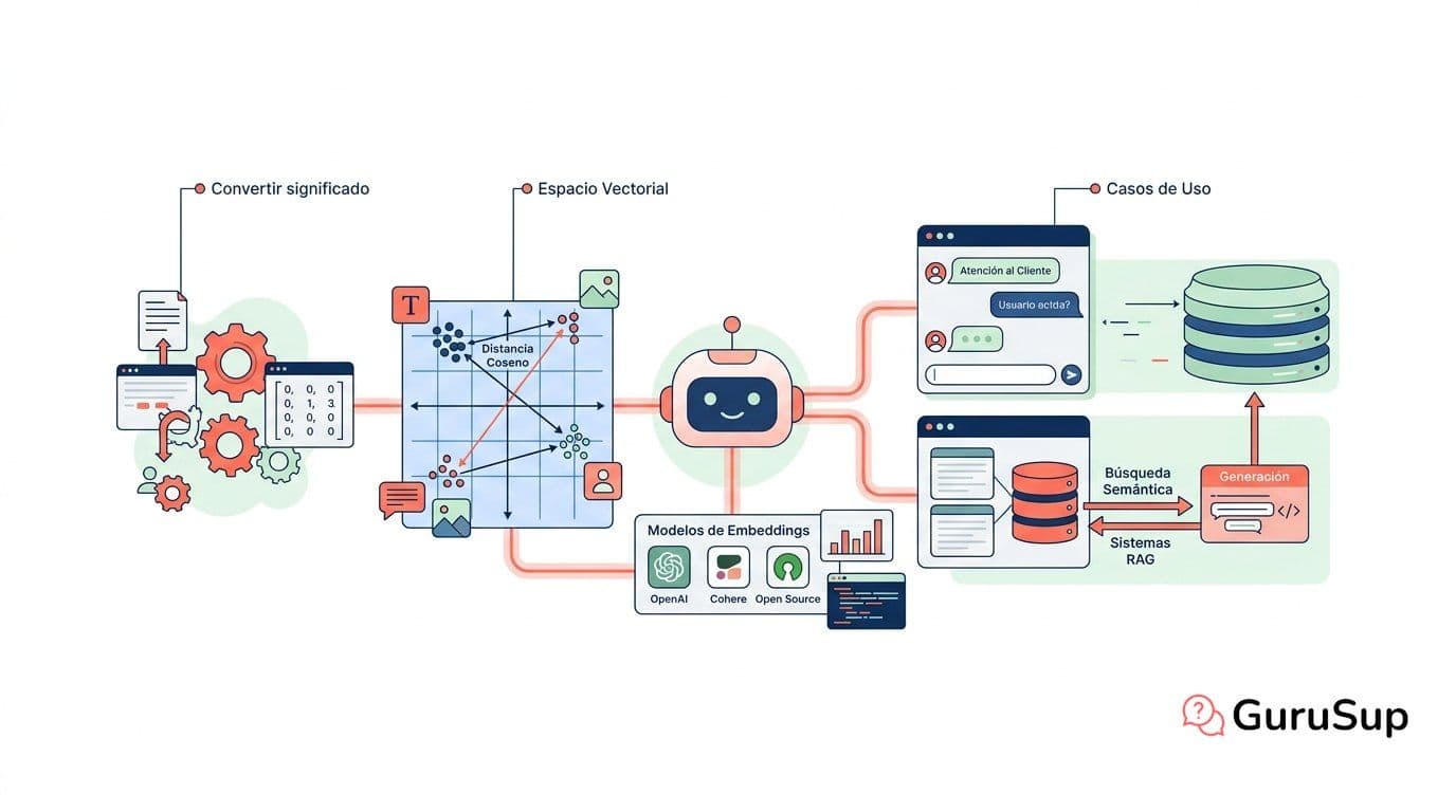 ¿Qué son los embeddings en IA? Guía completa con modelos y casos de uso