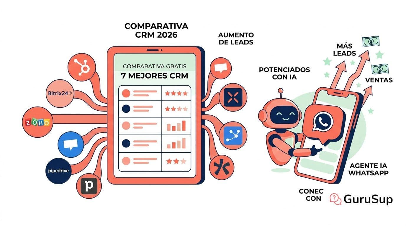 CRM inmobiliaria gratis 2026: comparativa de los 7 mejores y cómo potenciarlos con IA