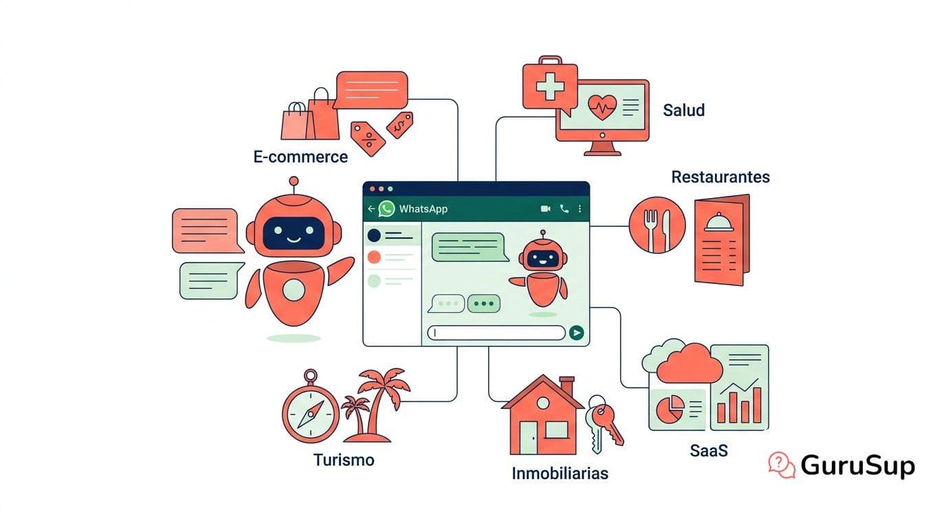 24 ejemplos reales de chatbots en WhatsApp por sector