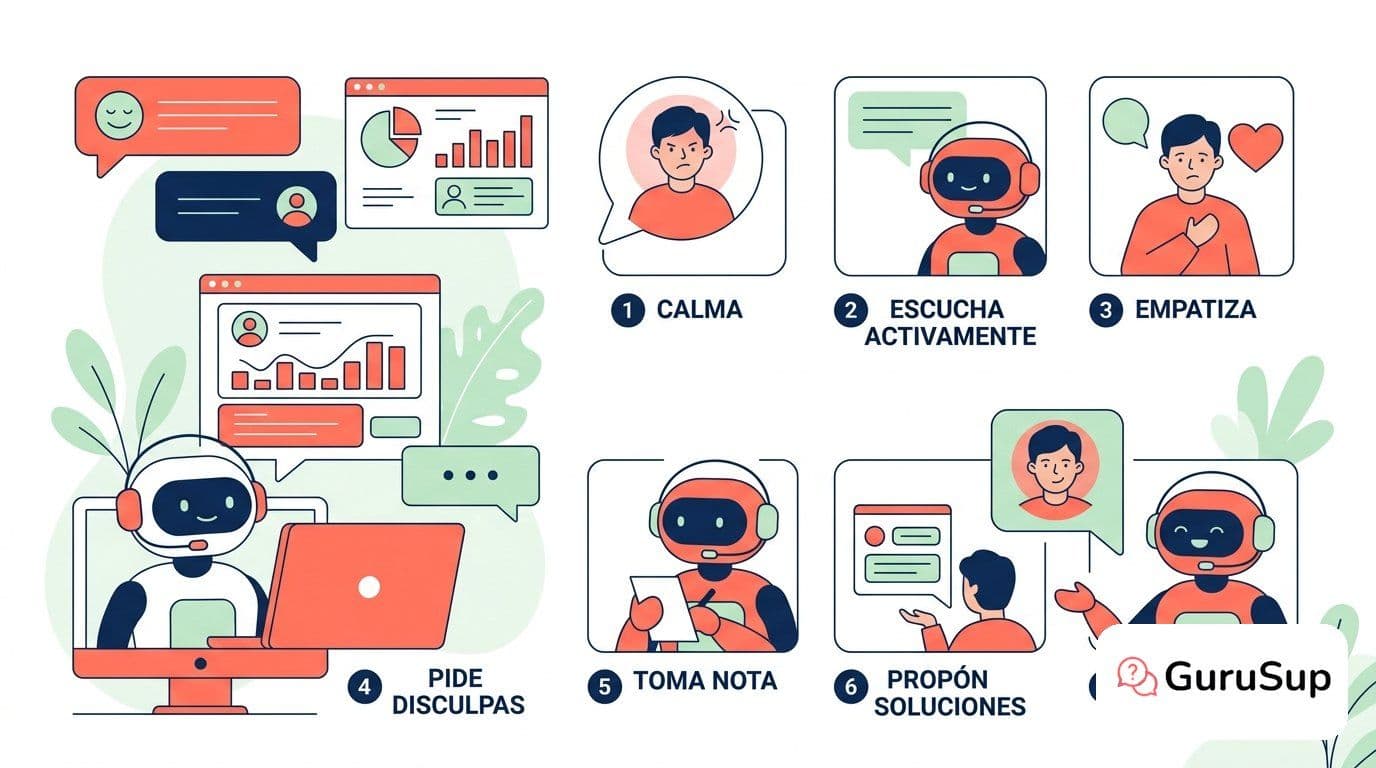 Cómo gestionar llamadas de un cliente enfadado en 7 pasos
