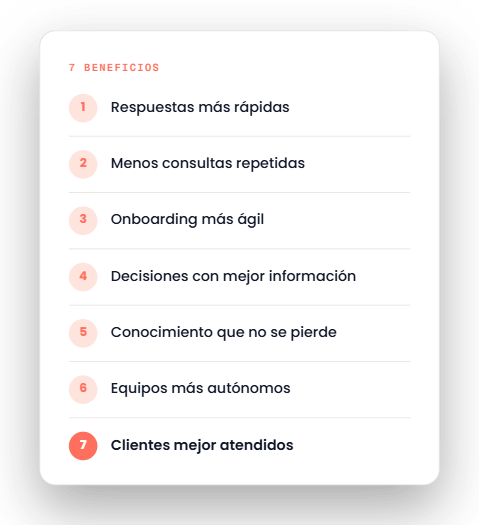Los 7 beneficios de la gestión de conocimiento empresarial