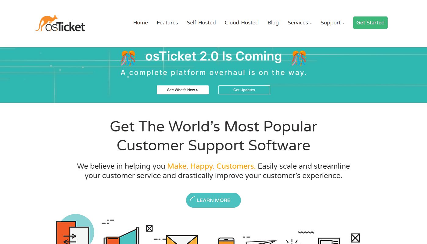 Panel de control de osTicket